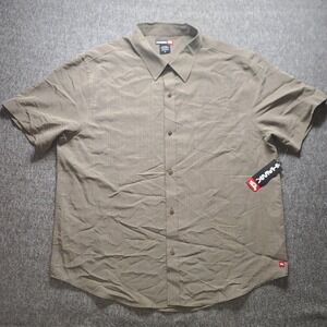 Tony Hawk Men's XL Short Sleeve Button‎ Shirt Tarmac Plaid Modal NWT $30